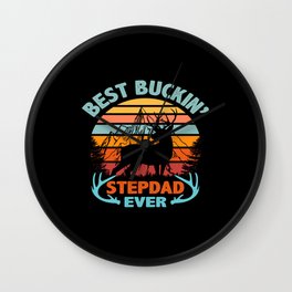 Best Buckin 'Dad Ever Deer Hunt Wall Clock