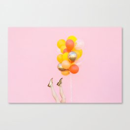 Kick Back Balloon Birthday Canvas Print