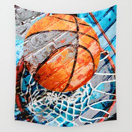 Modern basketball art 3 Wall Tapestry