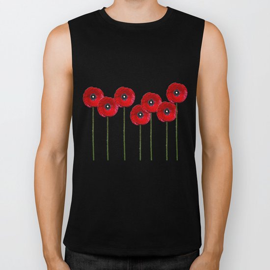 Poppies 2 Biker Tank