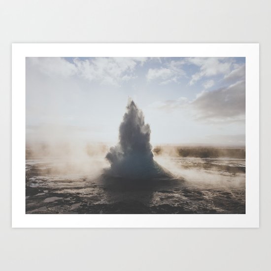 Geysir, Iceland Art Print