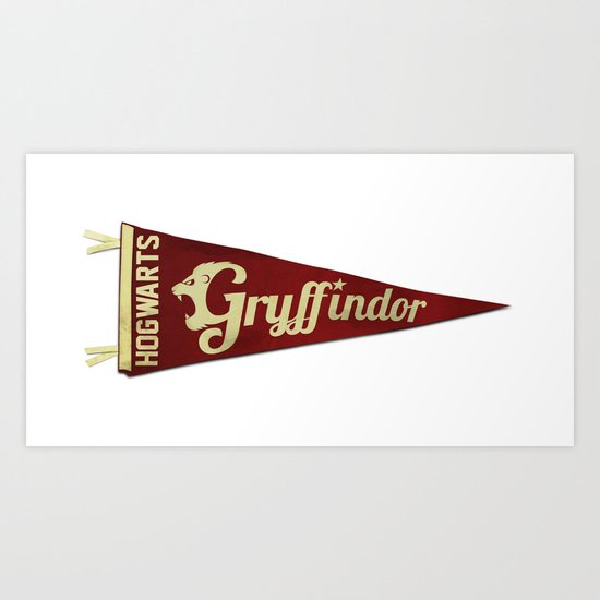 Gryffindor 1948 Vintage Pennant Art Print