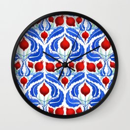 Pomegranate pattern Wall Clock
