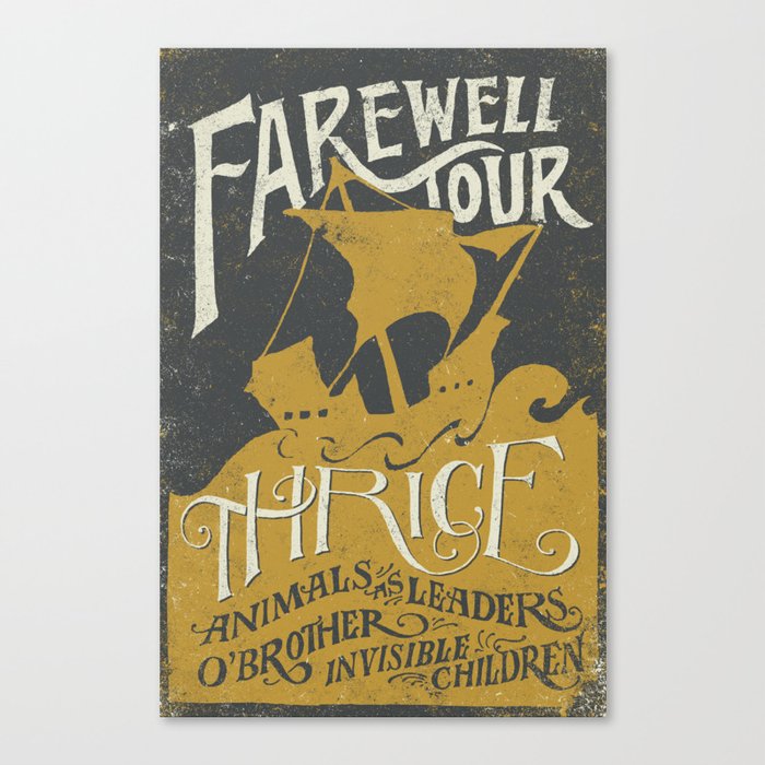 Thrice Farewell Tour Alternate (Limited) Canvas Print