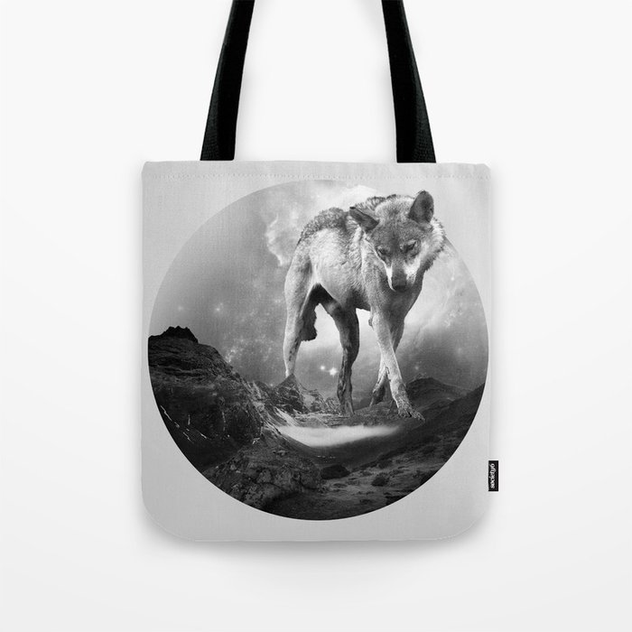 Galactic Wolf Tote Bag