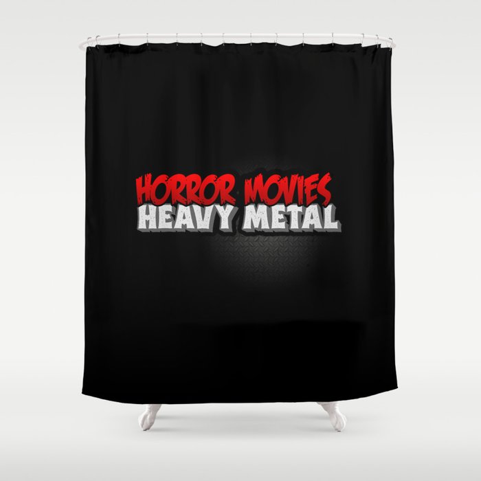 Horror Movies Heavy Metal Shower Curtain By Binarygod Society6