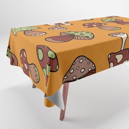 Vintage mushrooms 3 Tablecloth