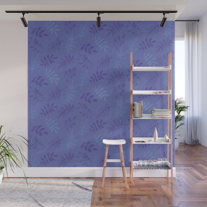 Lilac leaves Wall Mural