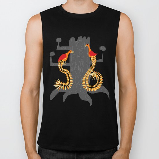 S6 Birds (V7) Biker Tank