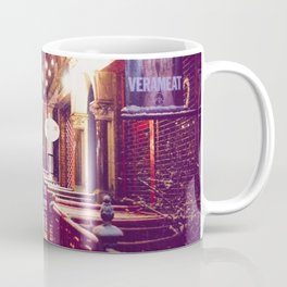 Winter Night with Snow in the East Village New York City Coffee Mug