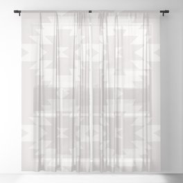Southwestern Minimalism - White Sand Sheer Curtain
