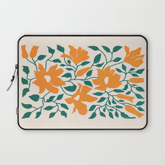 Tangerine & Pine: Matisse Flowers & Leaves Laptop Sleeve