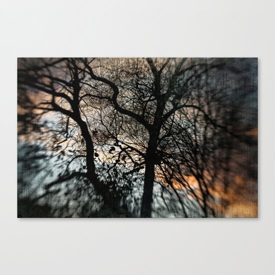 Bleak Winter Sunset Canvas Print