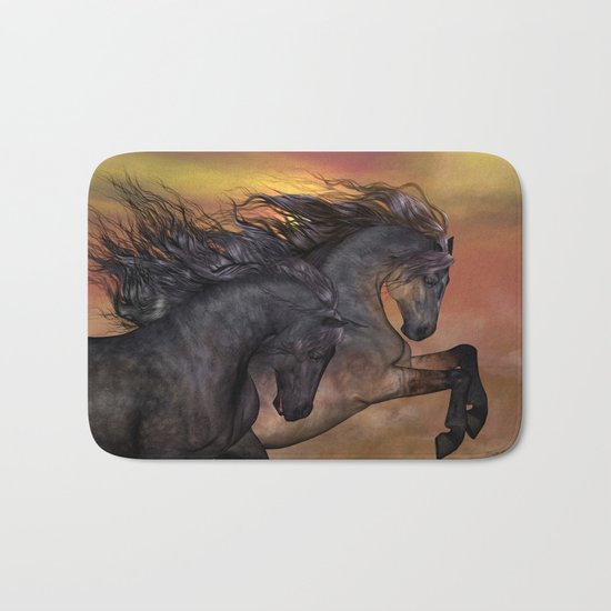 HORSES - On sugar mountain Bath Mat