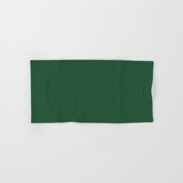 Lucky Dark Green Solid Color Pairs To Sherwin Williams Shamrock SW 6454 Hand & Bath Towel