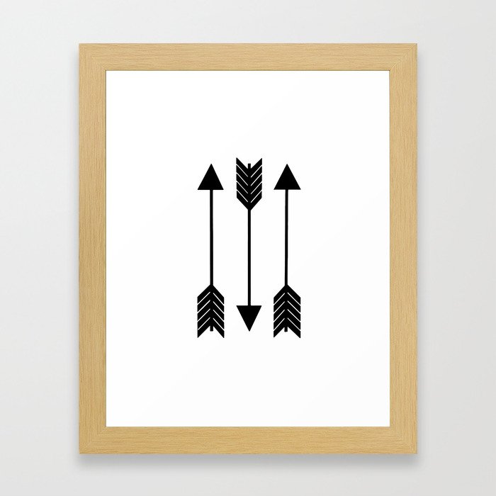 Arrows Framed Art Print