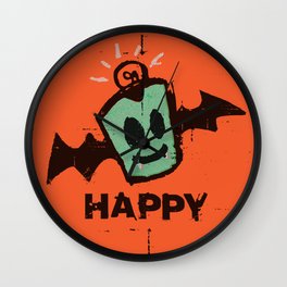 HAPPY halloween Wall Clock