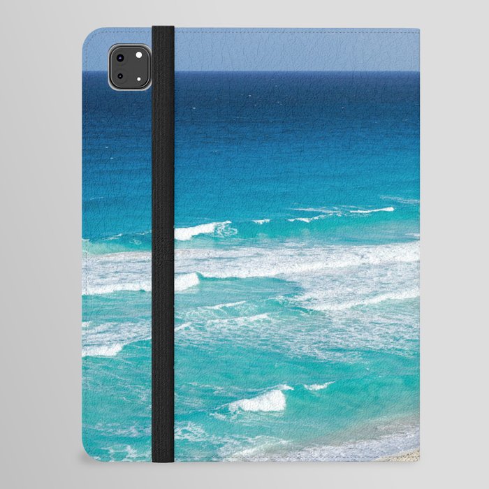 Mexico Photography - Beautiful Turquoise Water By The Beach iPad Folio Case