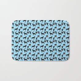 Rottie Dogs Rottweiler in Blue Bath Mat | Dogpattern, Dog, Rottwieler, Cute, Blue, Graphicdesign, Funny, Pattern, Rottweiler, Rottwelder 