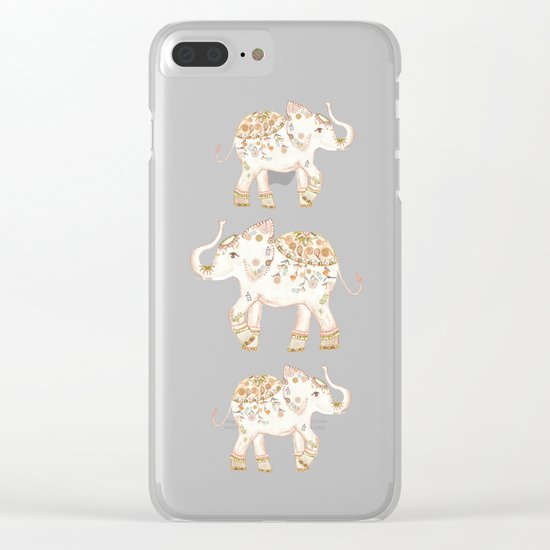ALHAMBRA ELEPHANT GREY by Monika Strigel Clear iPhone Case