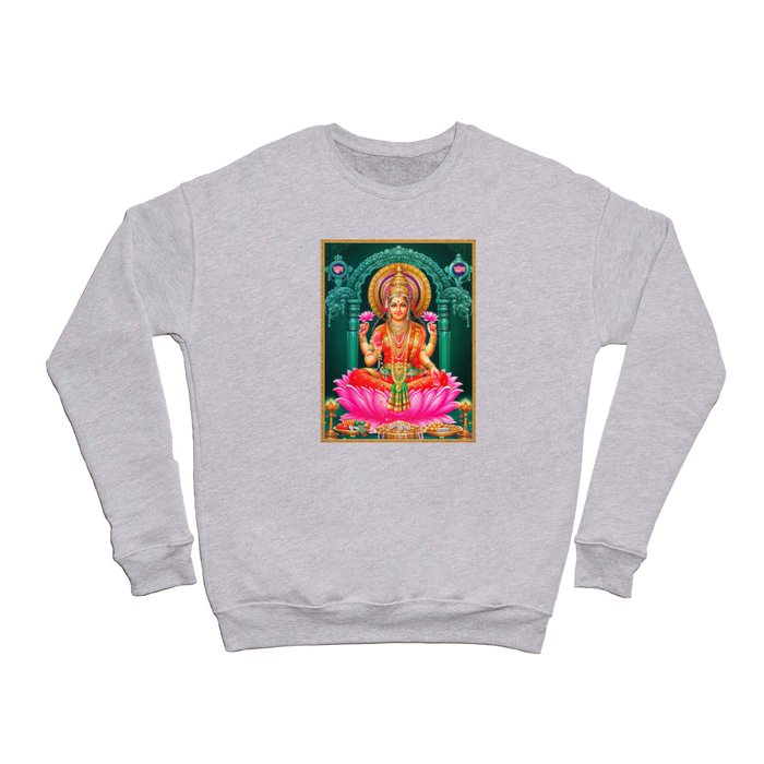 Goddess Lakshmi Showering Money Crewneck Sweatshirt