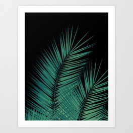 Green Palm Leaves Dream - Cali Summer Vibes #1 #tropical #decor #art #society6 Art Print
