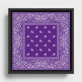 Bandana - Purple Haze  Framed Canvas
