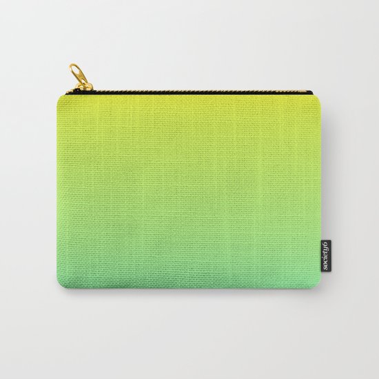 Ombre gradient illustration yellow blue green colors Carry-All Pouch