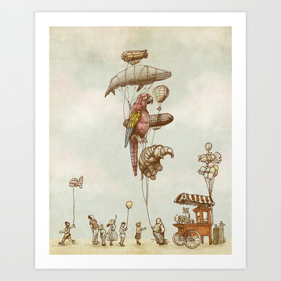 A Day at The Fair Art Print