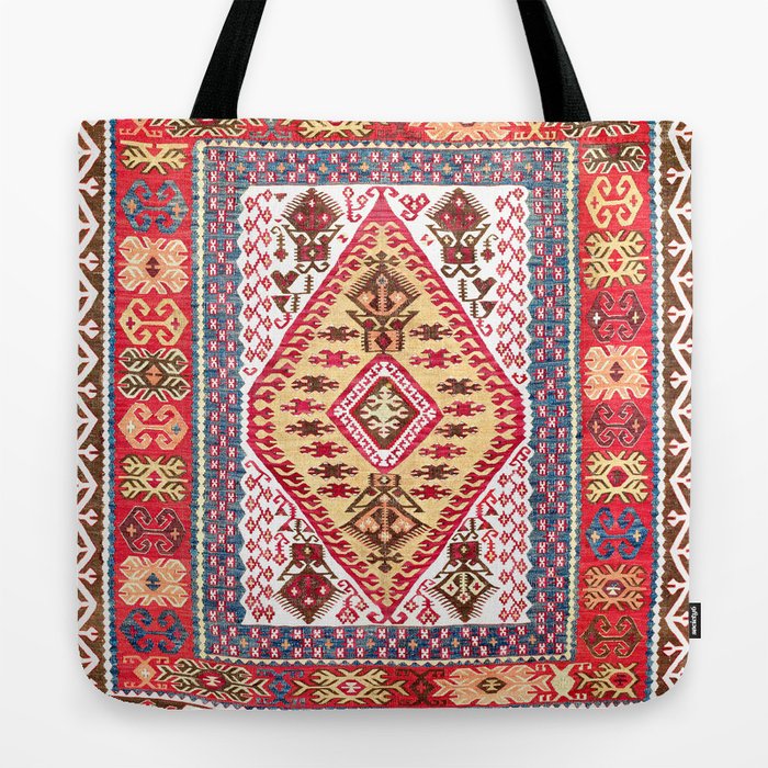 Turkish Central Anatolian Kilim Tote Bag by Vicky Brago-Mitchell