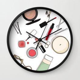 Beauty Routine Wall Clock