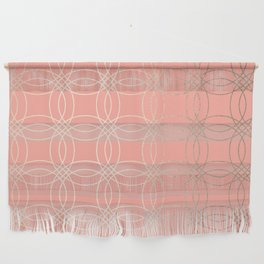 Simply Vintage Link in White Gold Sands and Salmon Pink Wall Hanging