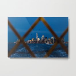 NYC Skyline Metal Print | Nyc, Skyline, Newyorkcity, Freedom, Ferry, Photo, Newyork, Statenisland, Gate, Night 