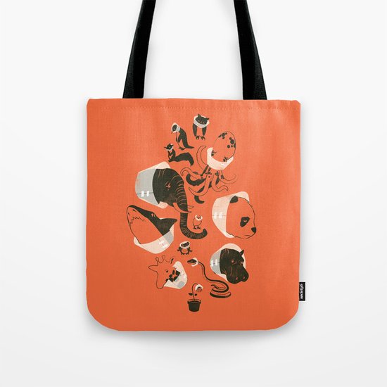 Cones of Shame (orange) Tote Bag
