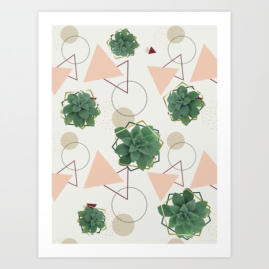 Lovely Succulents #redbubble #decor #buyart Art Print