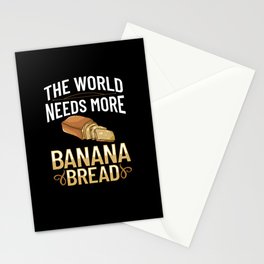 Banana Bread Recipe Chocolate Chip Nuts Vegan Stationery Card