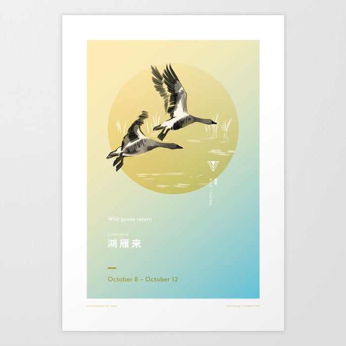 Wild Geese Return Art Print