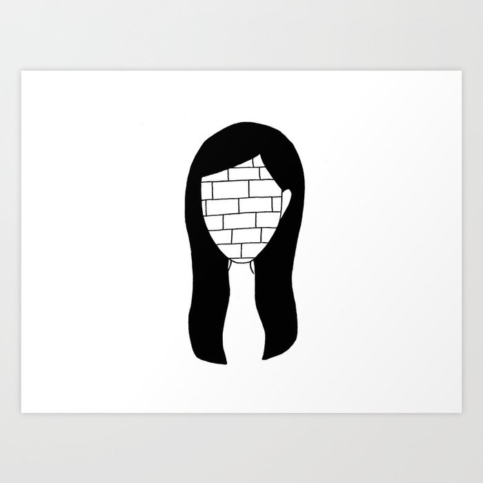 All In All You Re Just Another Brick In The Wall Art Print By Sophievillaillustrations Society6