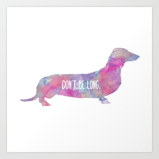 Dachshund Art #society6 #decor #buyart Art Print