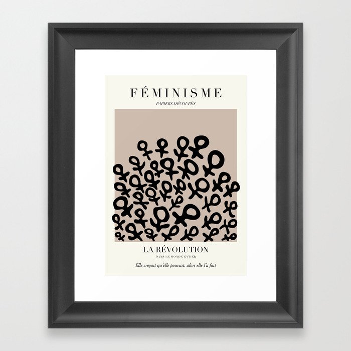 L'ART DU FÉMINISME XI — Feminist Art — Matisse Exhibition Poster Framed Art Print