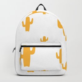 Mustard Cactus Pattern Backpack | Graphicdesign, Plants, Vector, Yellow, Nature, Digital, Illustration, Mustards, Black And White, Pattern 