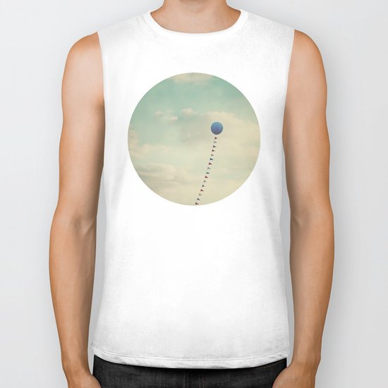 Blue Balloon Biker Tank