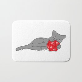 Critical Kitty Bath Mat | D20, Kitten, Rpg, Cat, Geek, Kitty, Dungeonsanddragons, Critical, Game, Dice 