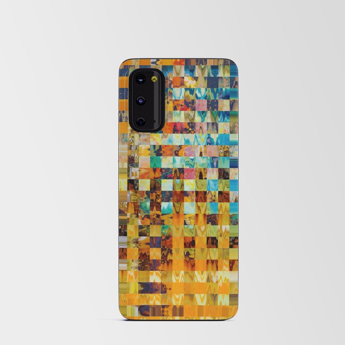 Modern Multicolored Plaid Pattern Android Card Case