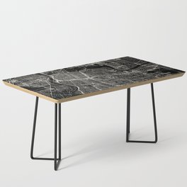 USA, Sacramento City Map - Aesthetic - Black and White Coffee Table