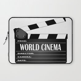 World Cinema Movie Clapperboard Laptop Sleeve