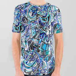 Insect Sketch Nocturnal Decade All Over Graphic Tee