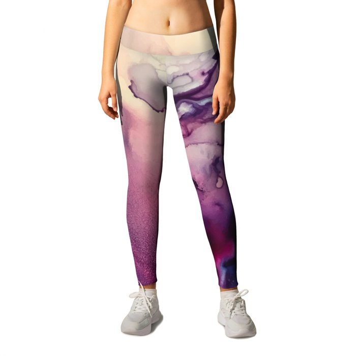 Mission Fusion - Mixed Media Painting Leggings