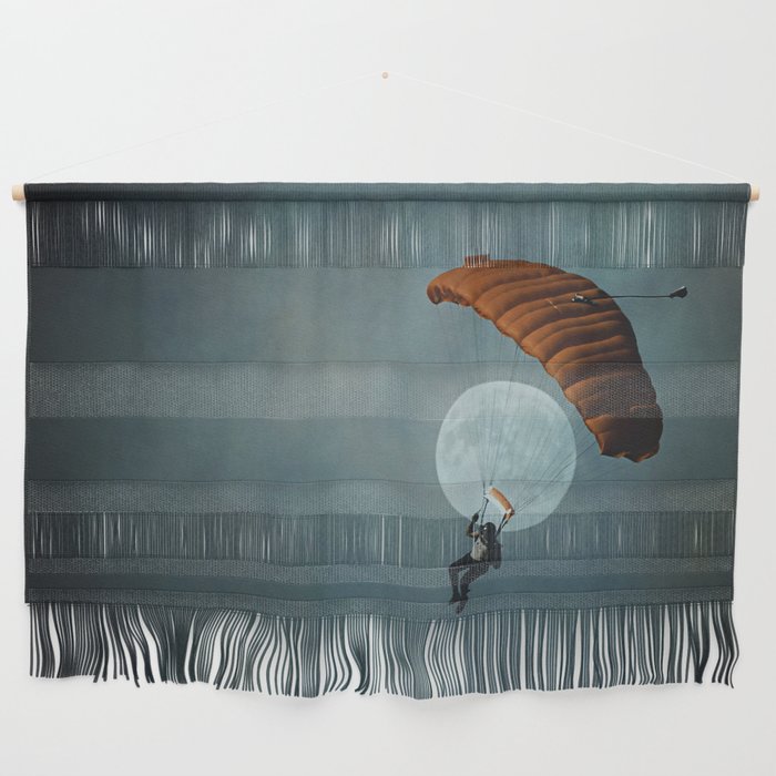 Skydiver's Moon Wall Hanging