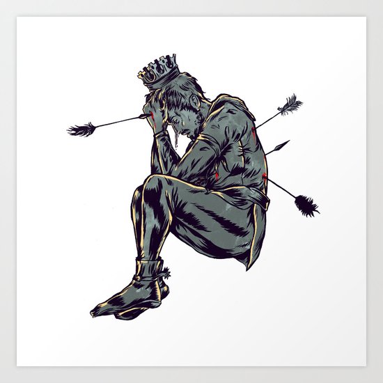 As Saint SEbastian Art Print